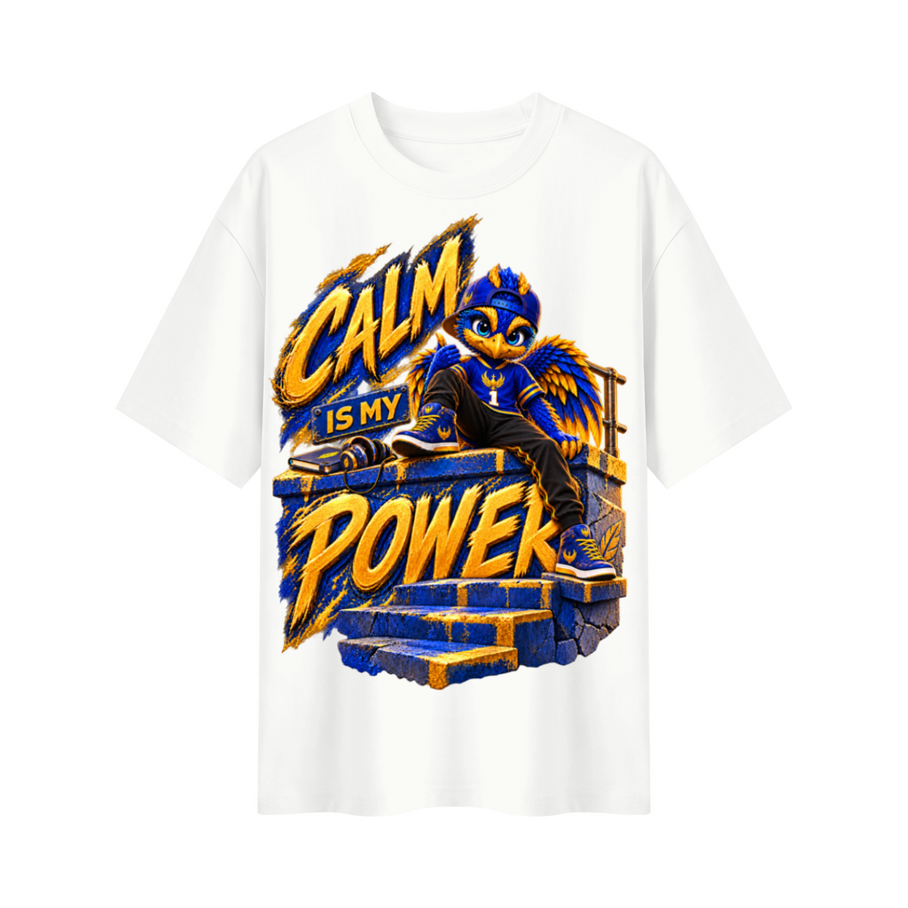 Lil Fantasy Legends™ Calm Is My Power Oversized Graphic T-Shirt - Unisex