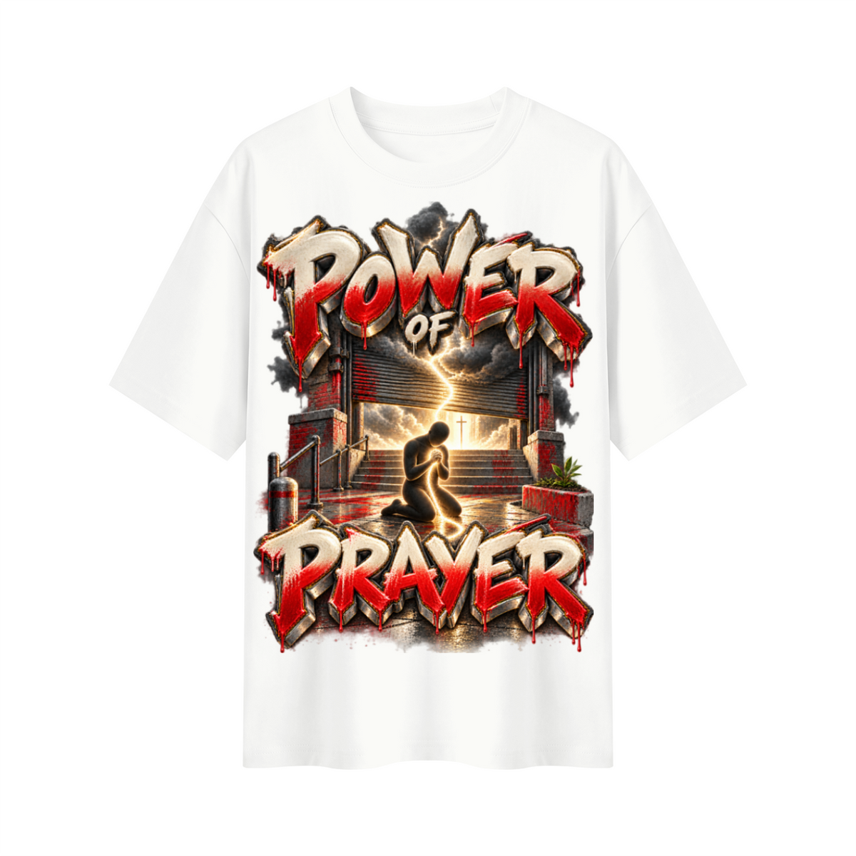 Walk by Faith™ Power of Prayer Oversized Graphic T-Shirt - Unisex