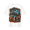 StepYahGameUp™ Halloween Game Night Gone Haunted Oversized Graphic T-Shirt - Unisex