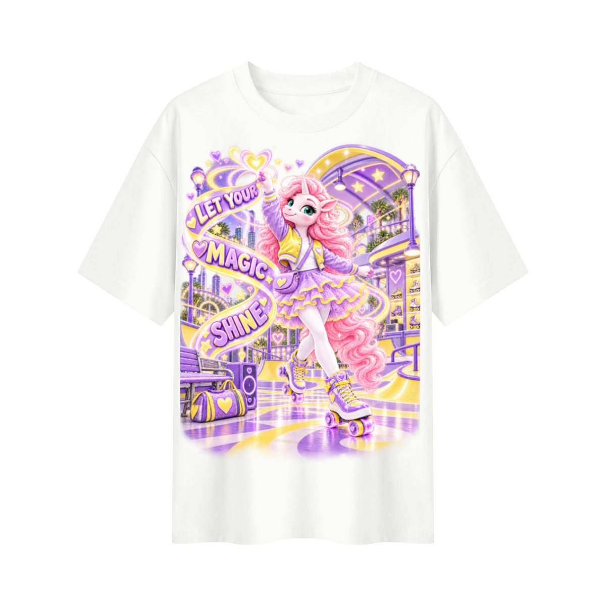 Umyrica Magical Collection™ Let Your Magic Shine Oversized Graphic T-Shirt - Unisex