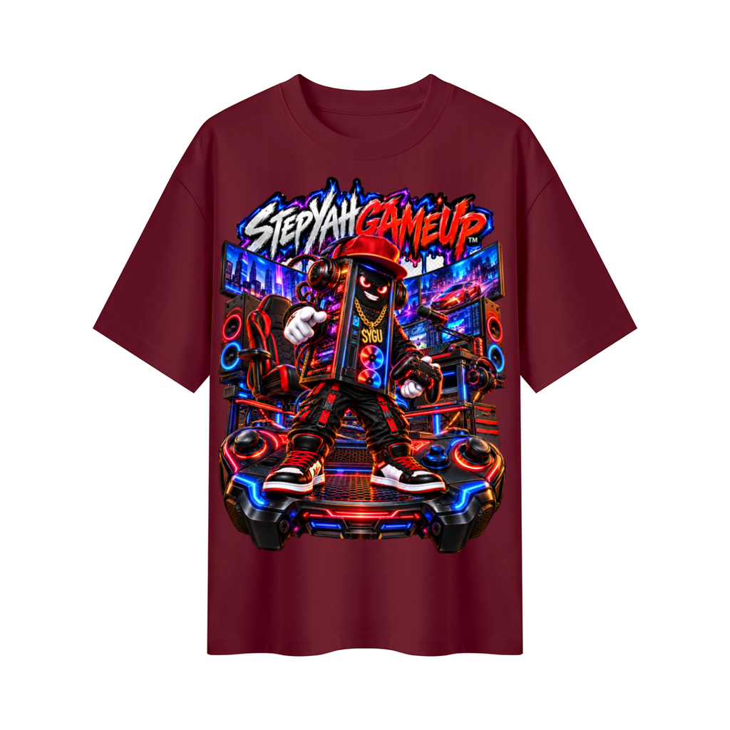 StepYahGameUp™ PC Tower Oversized Graphic T-Shirt - Unisex