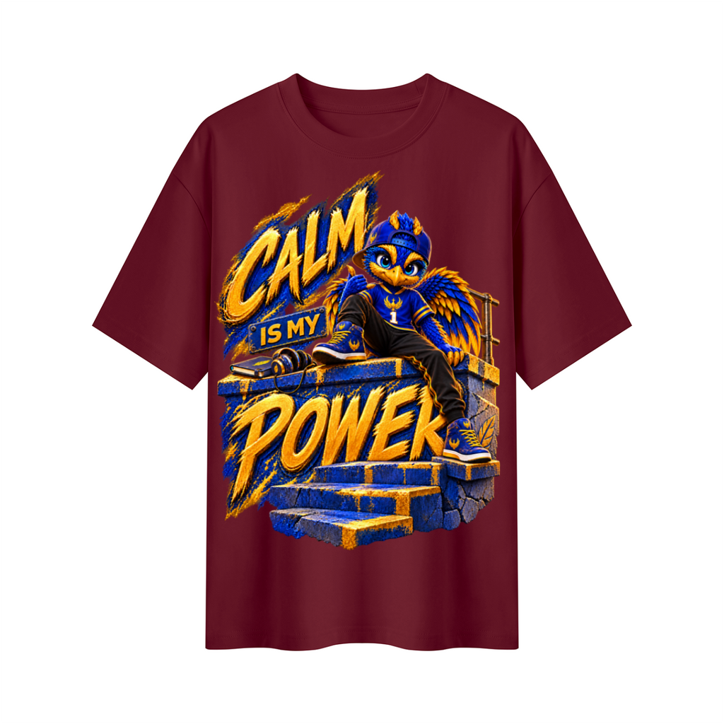 Lil Fantasy Legends™ Calm Is My Power Oversized Graphic T-Shirt - Unisex