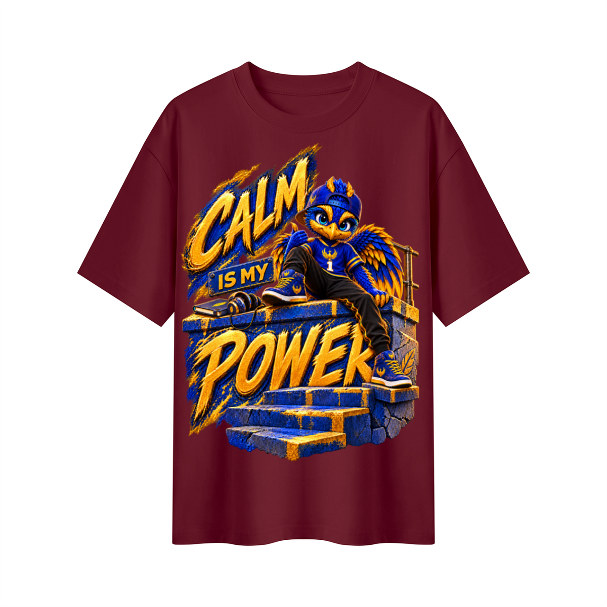 Lil Fantasy Legends™ Calm Is My Power Oversized Graphic T-Shirt - Unisex