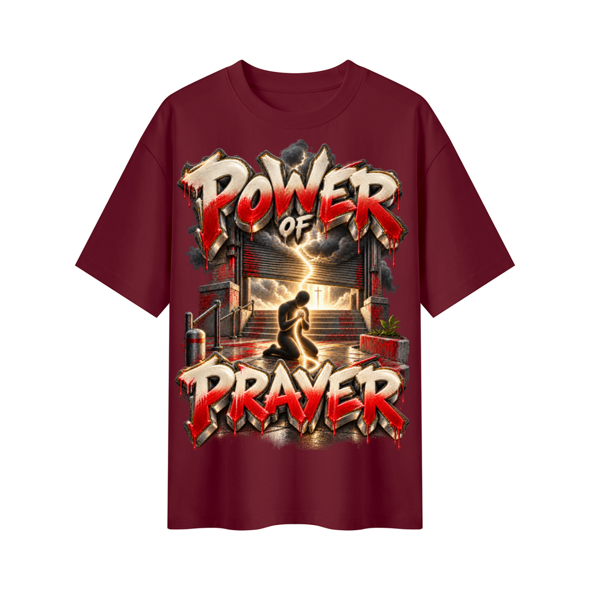 Walk by Faith™ Power of Prayer Oversized Graphic T-Shirt - Unisex
