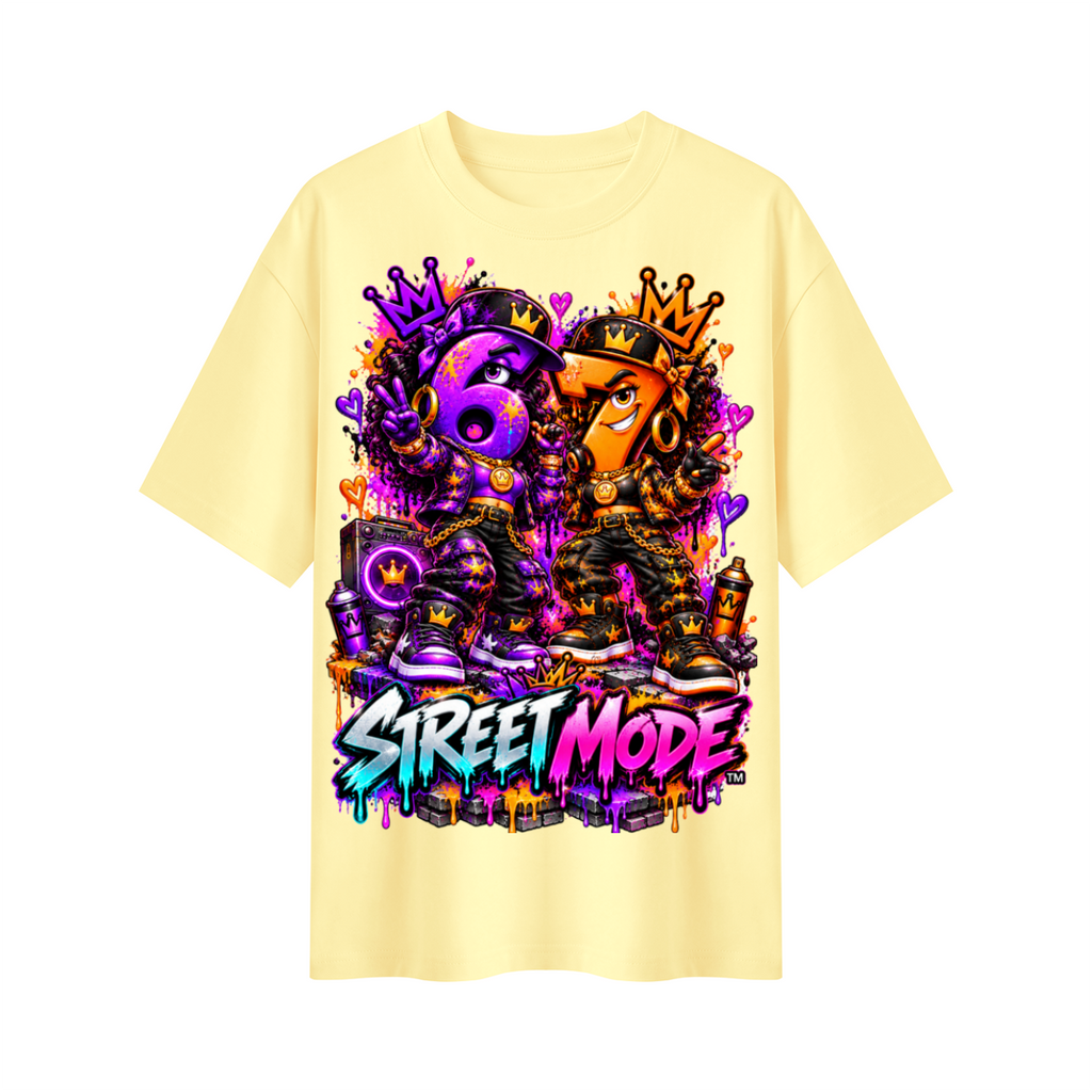 6-7 Street Mode™ Street Mode Female Oversized Graphic T-Shirt - Unisex