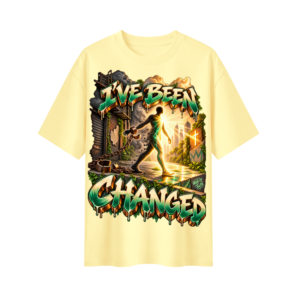 Walk by Faith™ I’ve Been Changed Oversized Graphic T-Shirt - Unisex