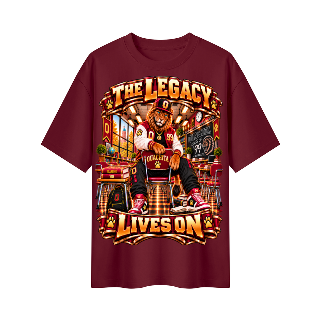 Alumni & Legacy Collection™ Ouachita Lions The Legacy Lives On Oversized Graphic T-Shirt - Unisex