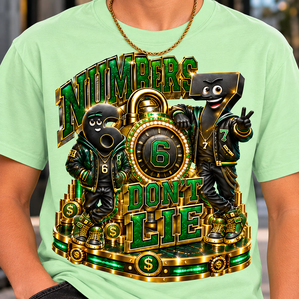 Numbers Don't Lie Money Oversized Graphic T-Shirt - 6-7 Street Mode - Unisex