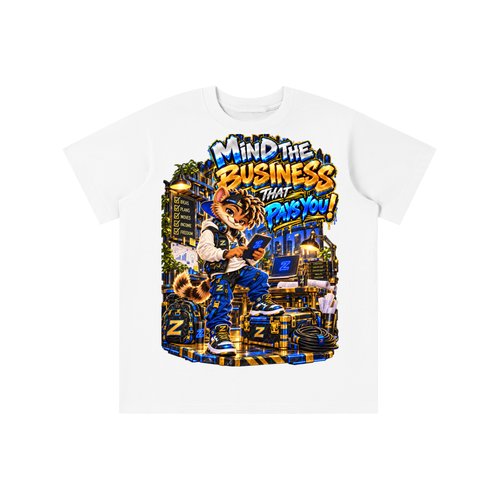 Own Your Vibe™ Zikko™ Mind the Business That Pays You! Graphic T-Shirt - Youth Unisex Tee