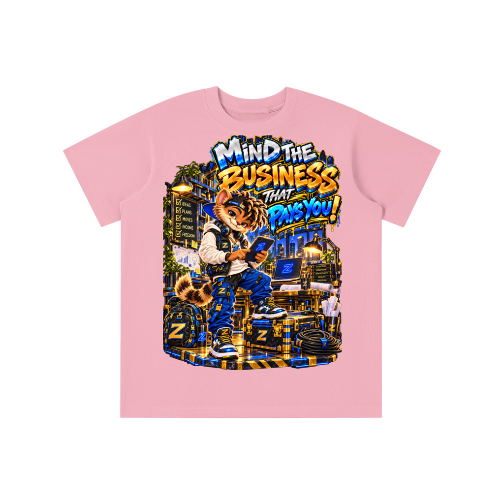 Own Your Vibe™ Zikko™ Mind the Business That Pays You! Graphic T-Shirt - Youth Unisex Tee
