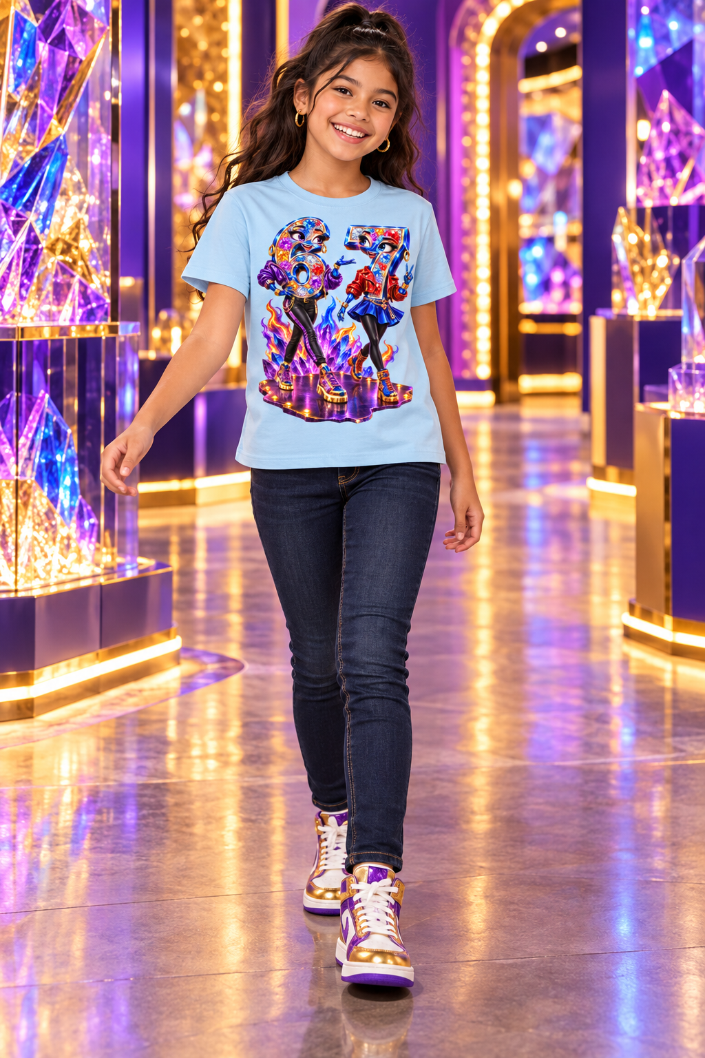 6-7 Street Mode™ Runway Ready Graphic T-Shirt - Youth Unisex Tee
