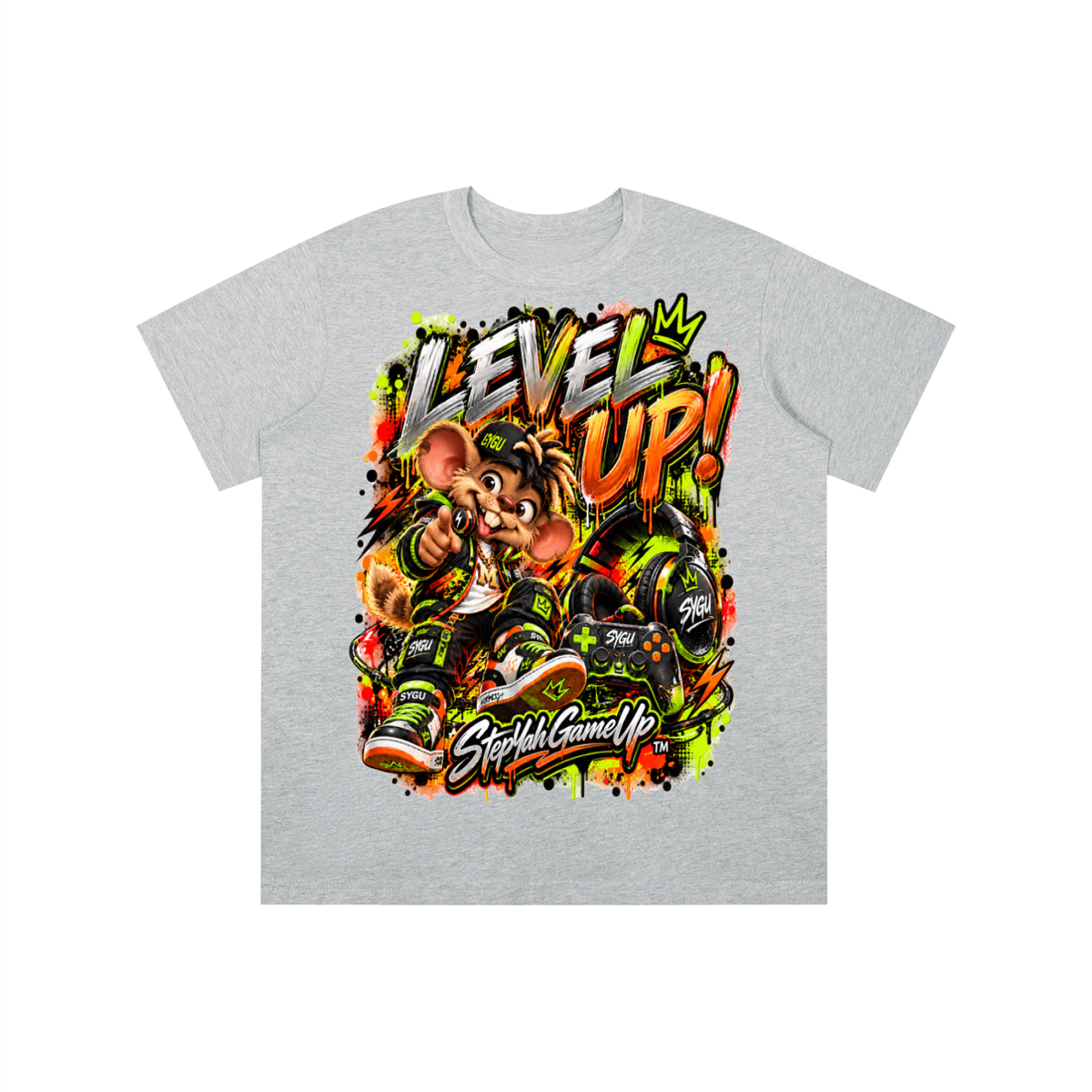StepYahGameUp™ Level Up! Graphic T-Shirt - Youth Unisex Tee