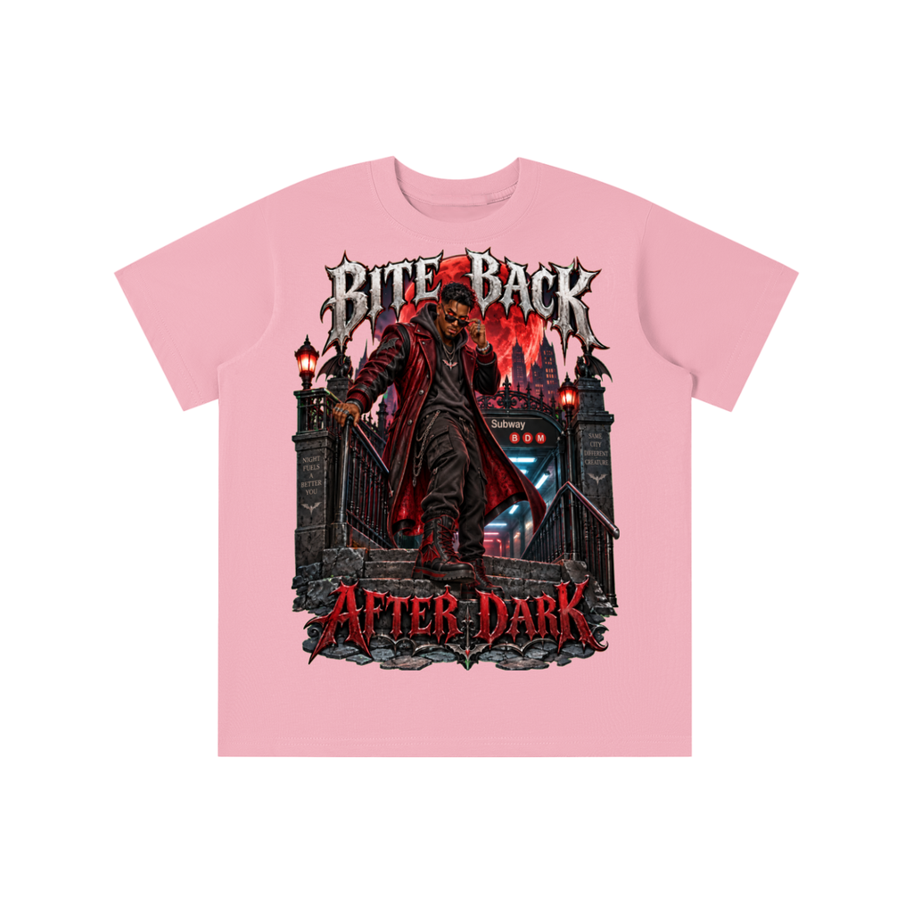 Halloween Vampire Graphic T-Shirt - Bite Back After Dark - Youth Unisex Tee