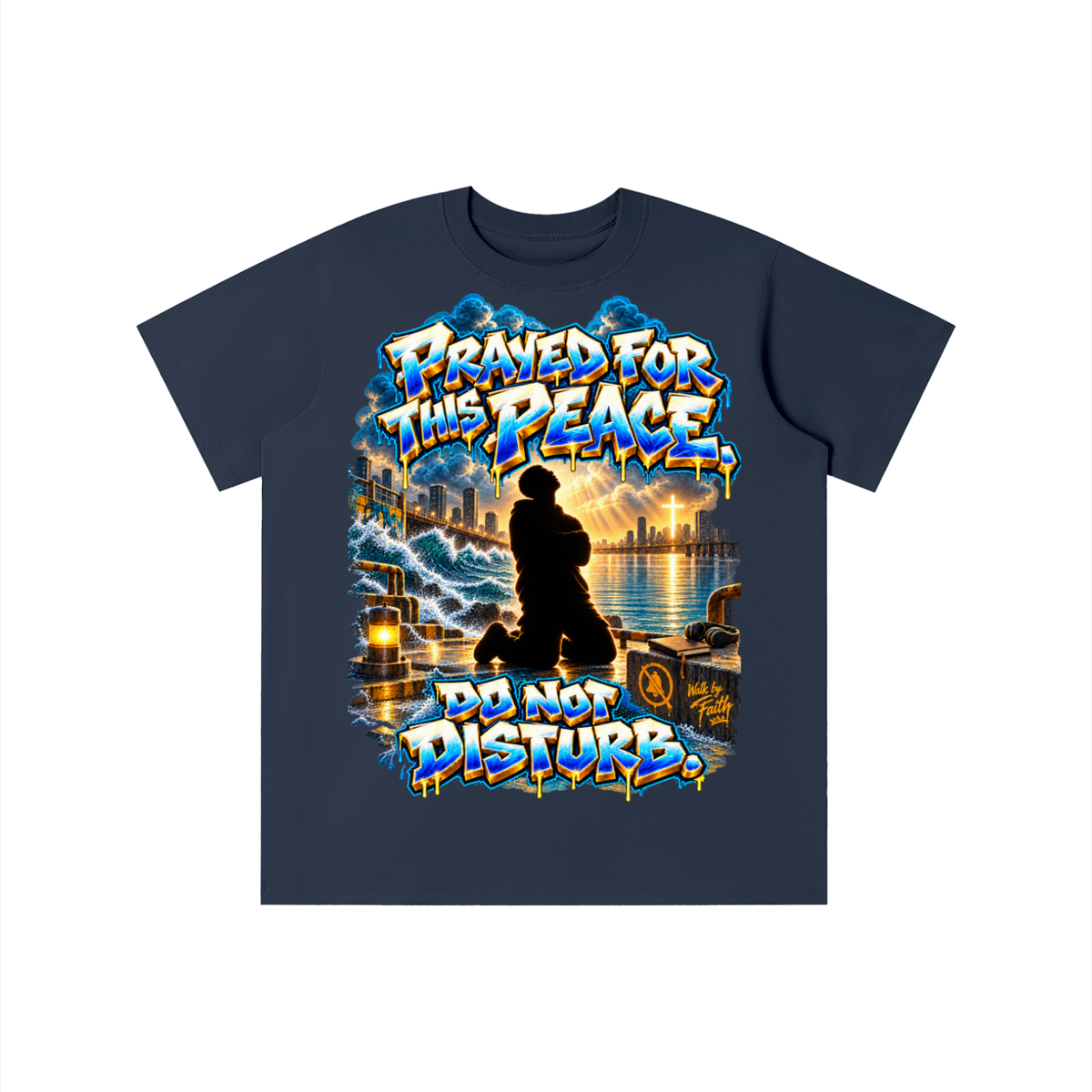 Walk by Faith™ Prayed for This Peace Graphic T-Shirt - Do Not Disturb - Youth Unisex Tee