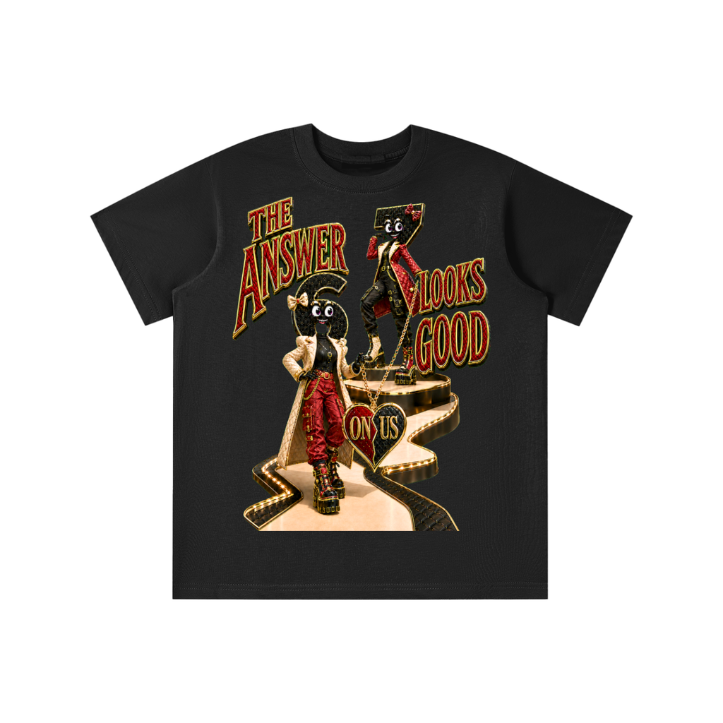 6-7 Street Mode™ The Answer Looks Good on Us Graphic T-Shirt - Youth Unisex Tee