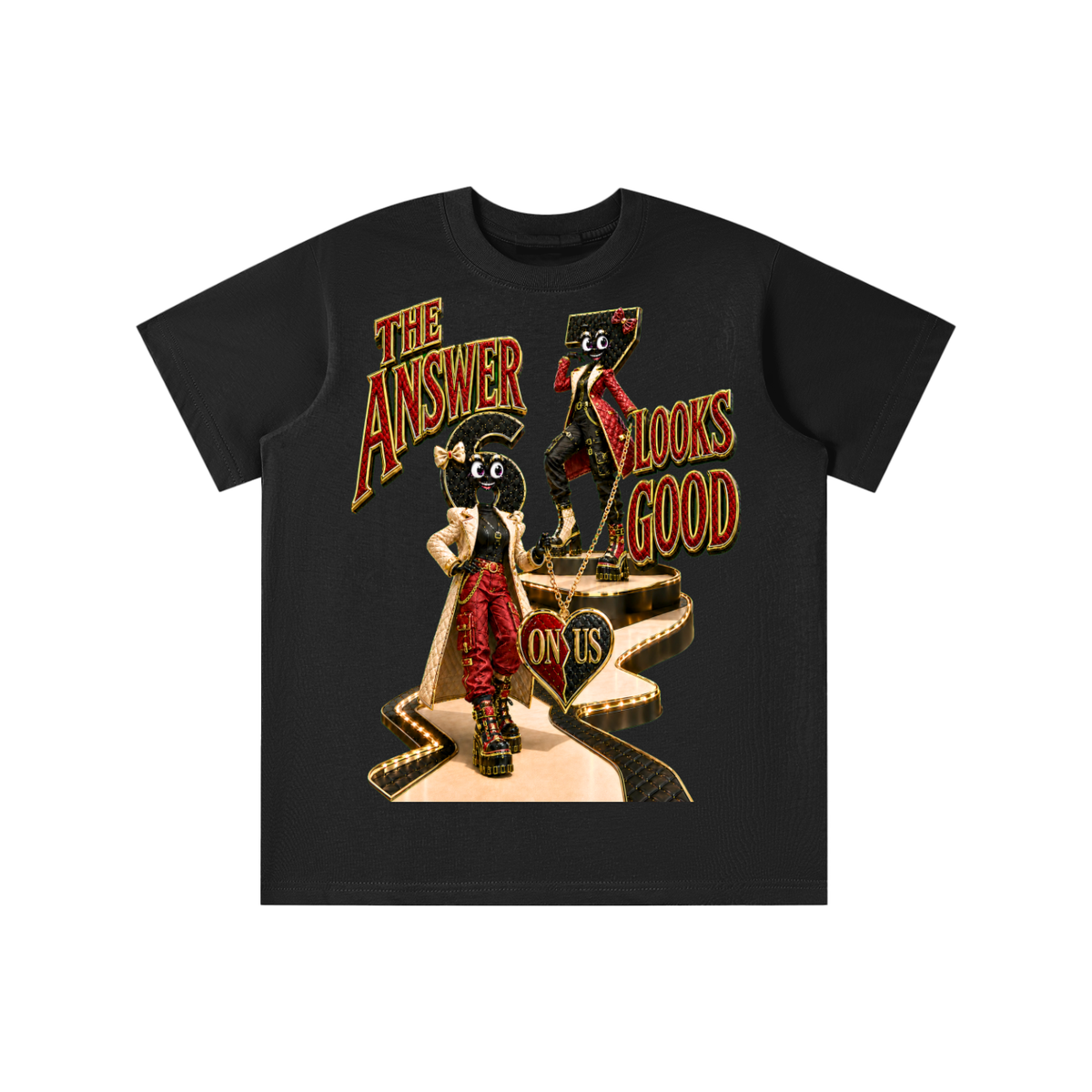 6-7 Street Mode™ The Answer Looks Good on Us Graphic T-Shirt - Youth Unisex Tee
