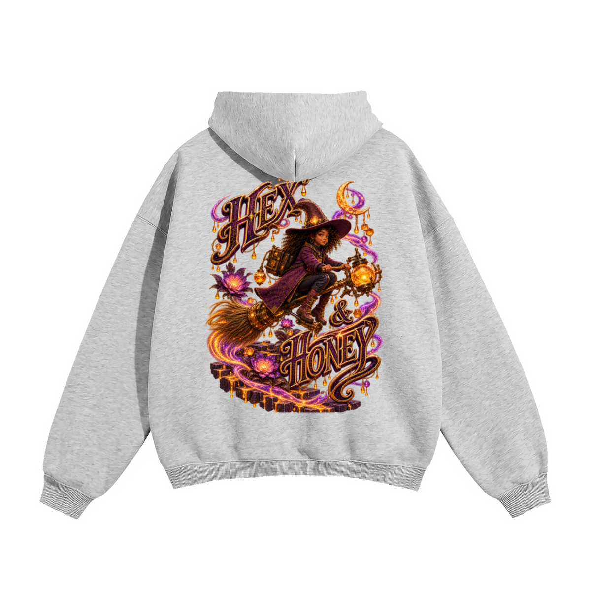Halloween Hex & Honey Front Back Graphic Hoodie - A Little Hex Appeal - Unisex