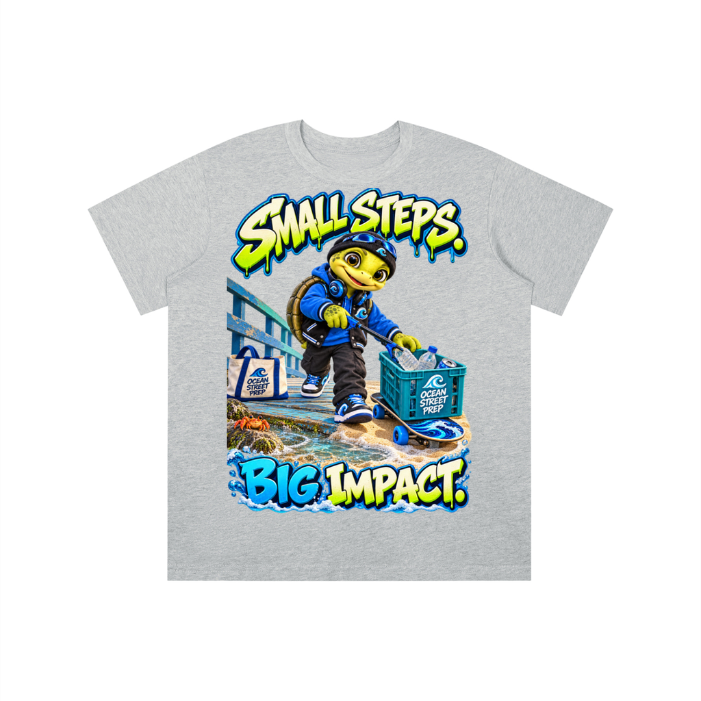 Ocean Street Prep™ Lil Turver Small Steps Big Impact Graphic T-Shirt - Youth Unisex Tee