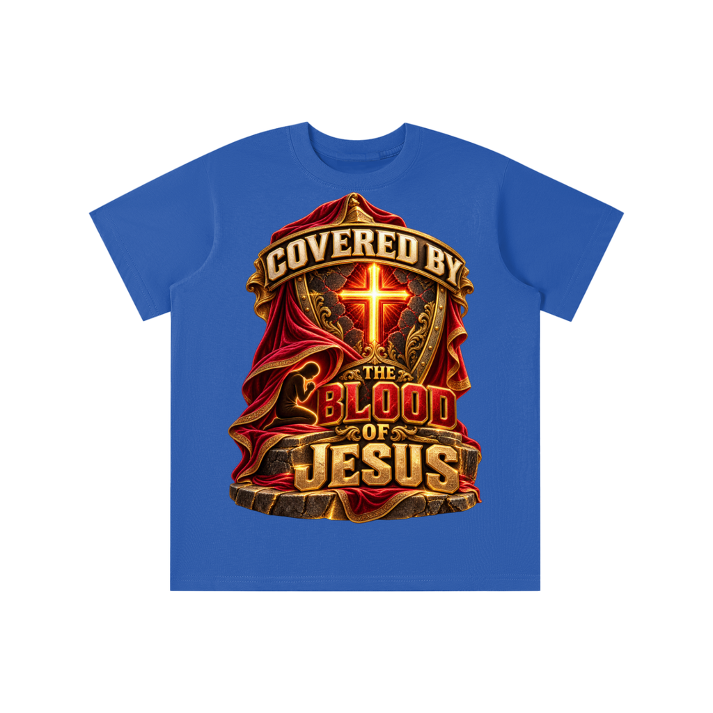 Walk by Faith™ Covered by the Blood of Jesus Graphic T-Shirt - Youth Unisex Tee