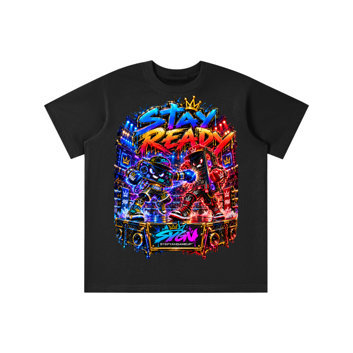 StepYahGameUp™ Stay Ready Graphic T-Shirt - Youth Unisex Tee