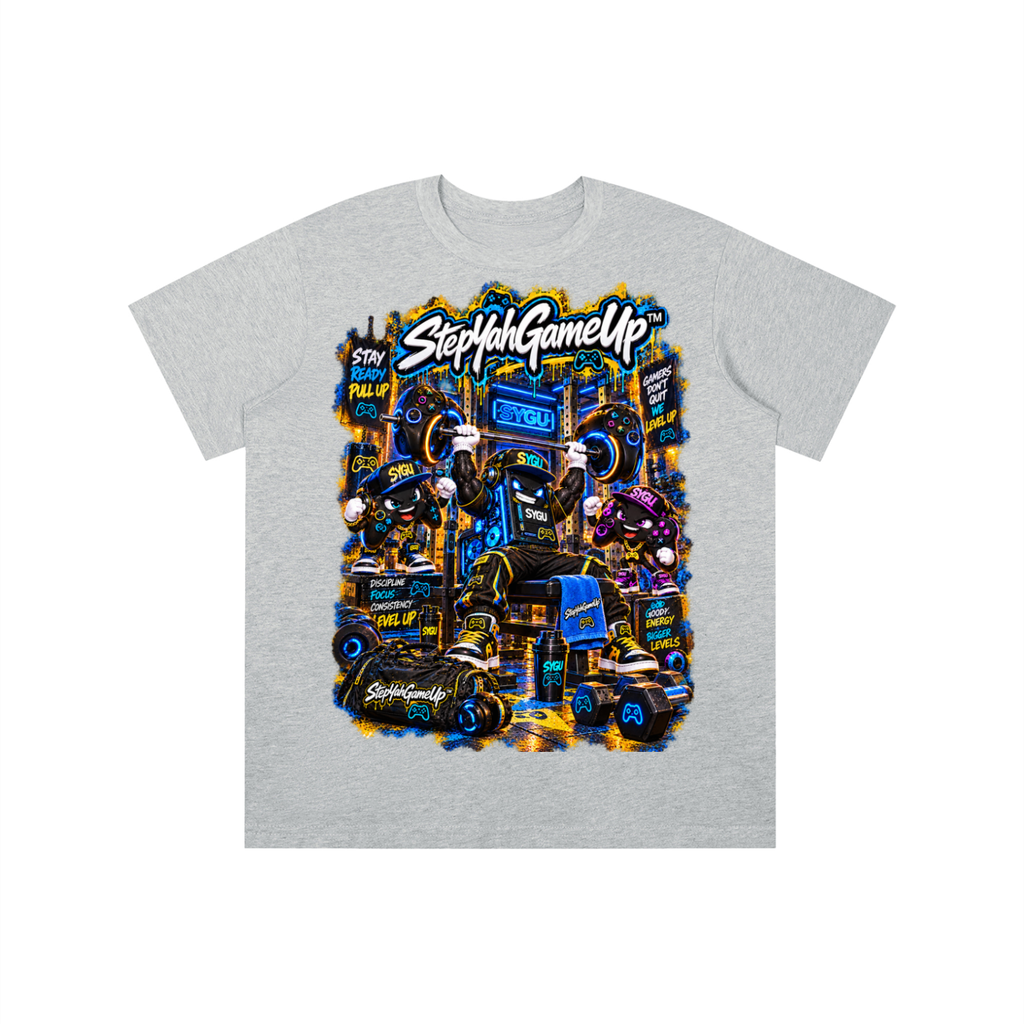 StepYahGameUp™ Stay Ready Pull Up Graphic T-Shirt - Youth Unisex Tee
