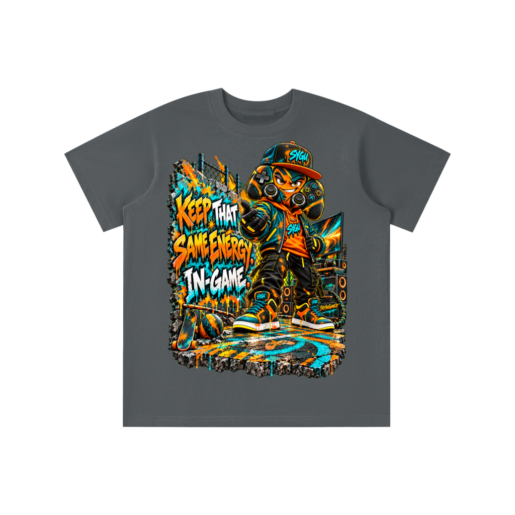 StepYahGameUp™ Keep That Same Energy In Game Graphic T-Shirt - Youth Unisex Tee