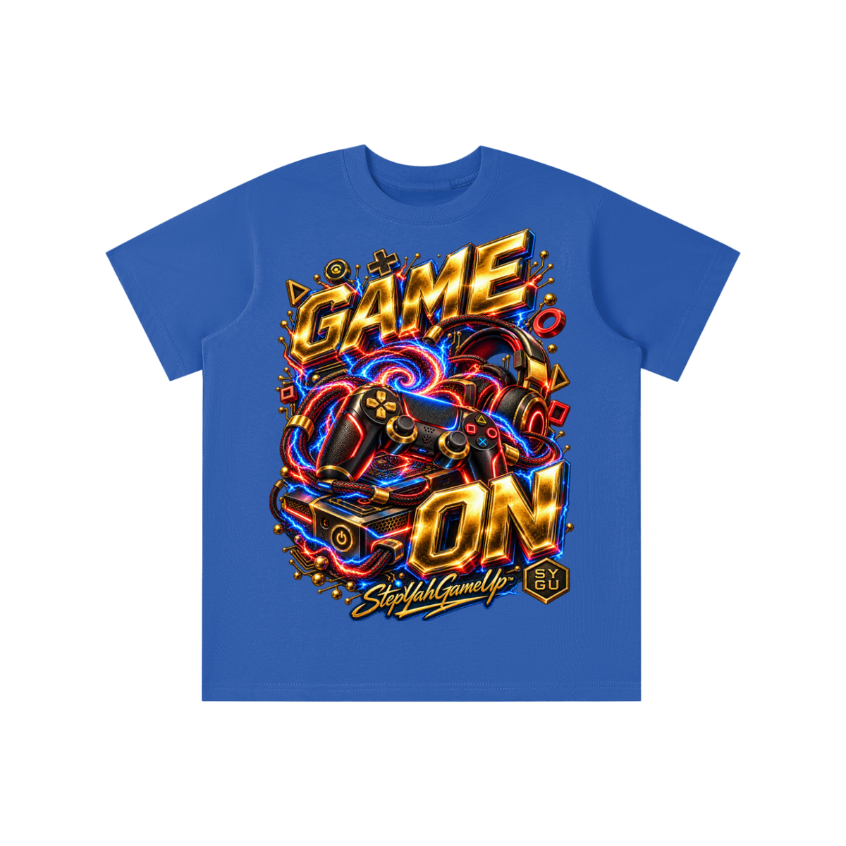 StepYahGameUp™ Game On Graphic T-Shirt - Youth Unisex Tee