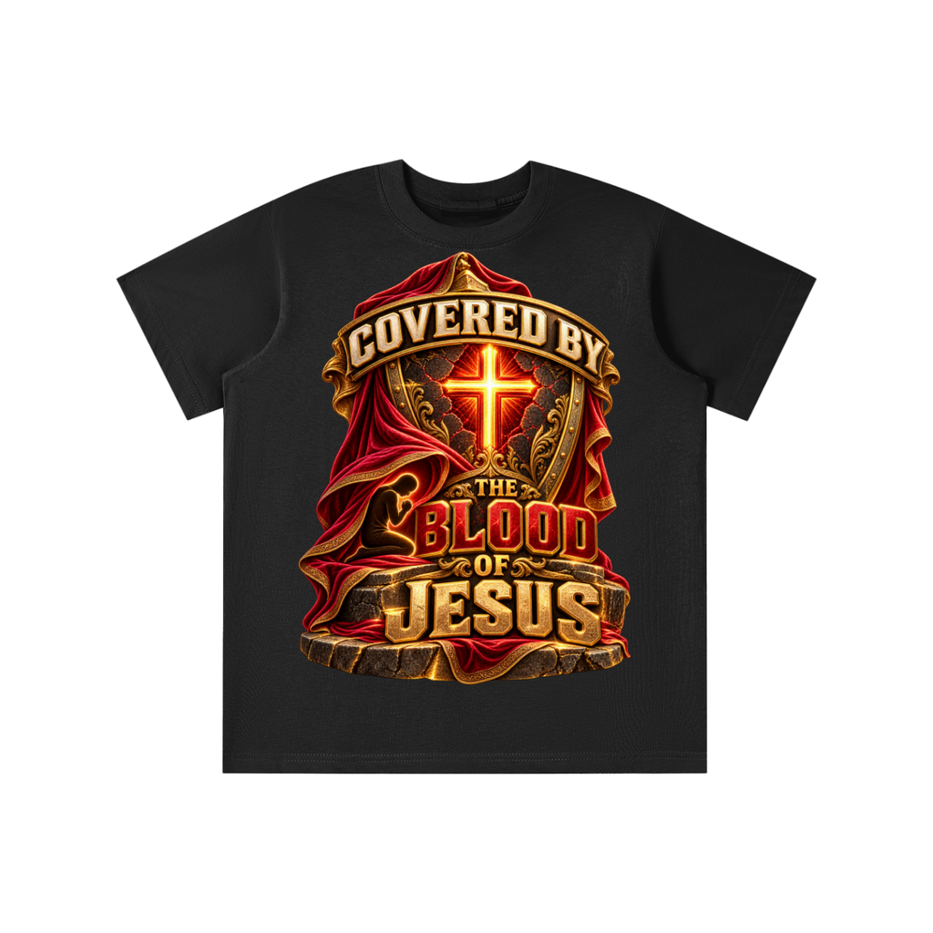 Walk by Faith™ Covered by the Blood of Jesus Graphic T-Shirt - Youth Unisex Tee