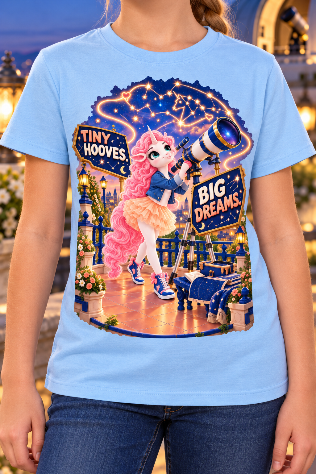 Umyrica Magical Collection™ Tiny Hooves Big Dreams Graphic T-Shirt - Youth Unisex Tee