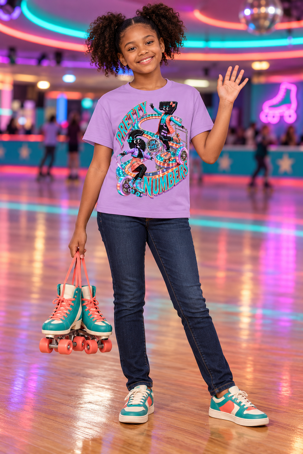 6-7 Street Mode™ Pretty in the Numbers Graphic T-Shirt - Youth Unisex Tee