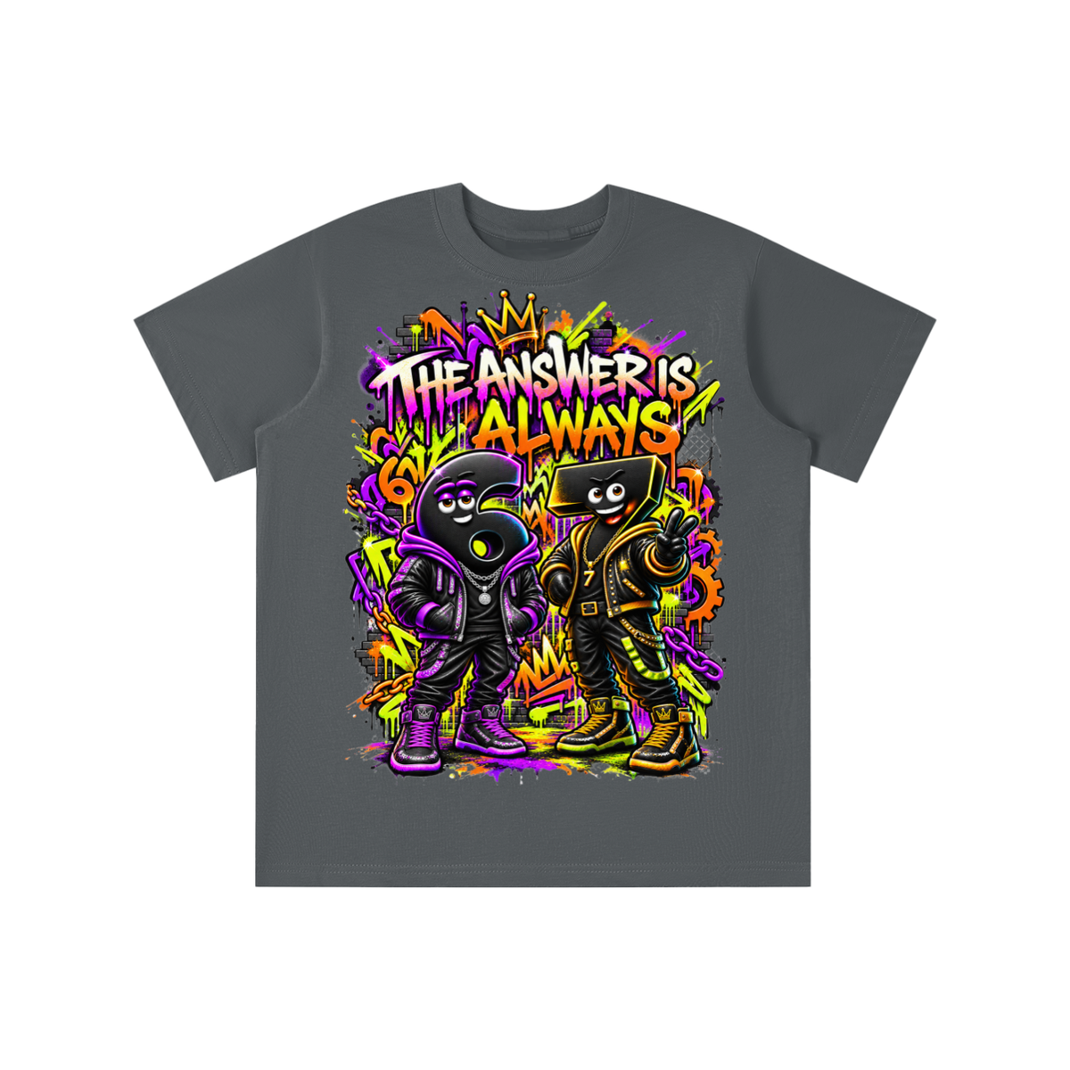 6-7 Street Mode™ Graphic T-Shirt - The Answer Is Always 6-7 - Youth Unisex Tee