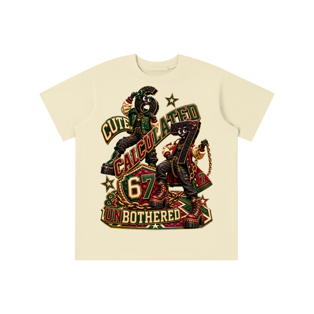 6-7 Street Mode™ Cute, Calculated & Unbothered Graphic T-Shirt - Youth Unisex Tee
