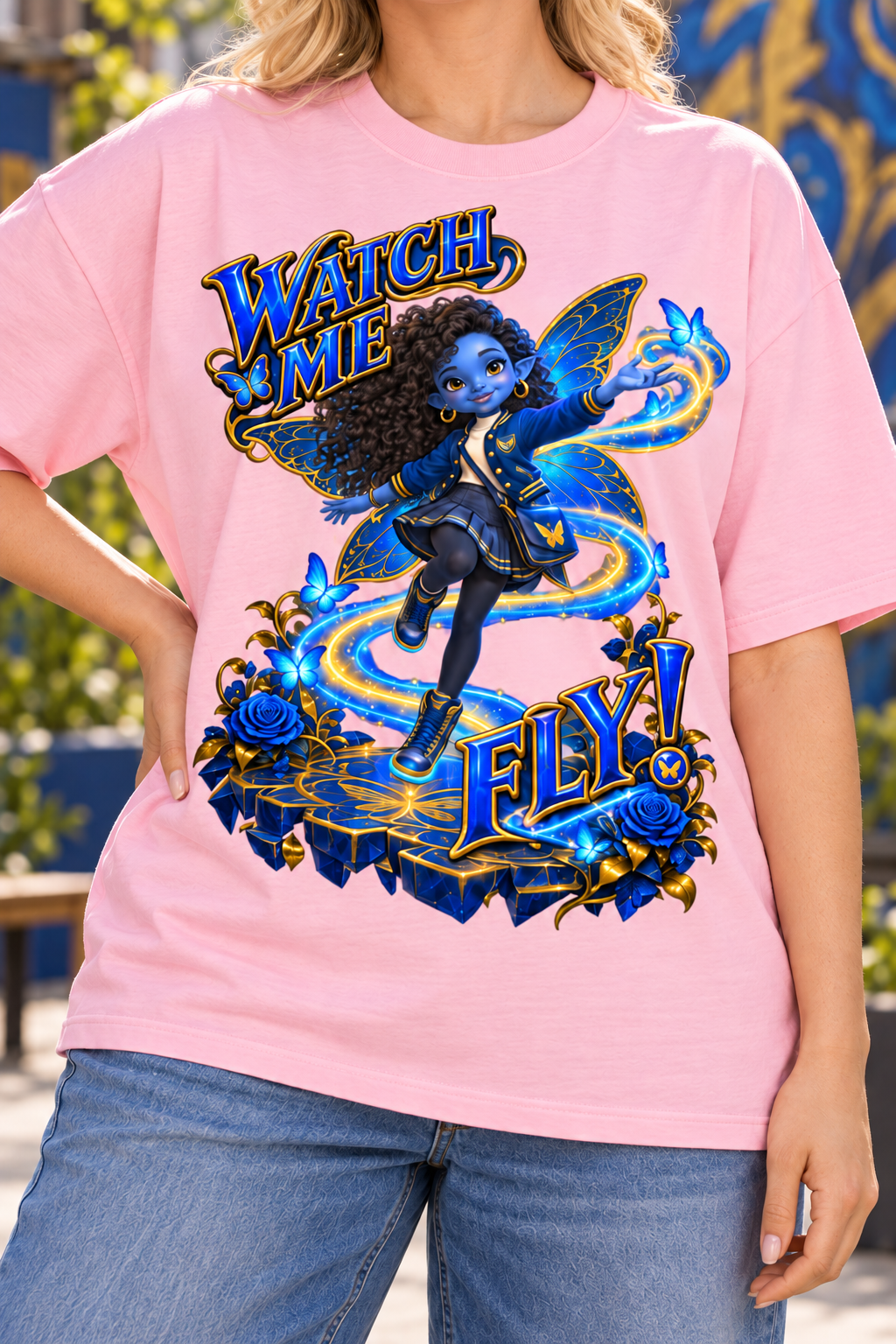 Lil Fantasy Legends™ Watch Me Fly! Oversized Graphic T-Shirt - Unisex