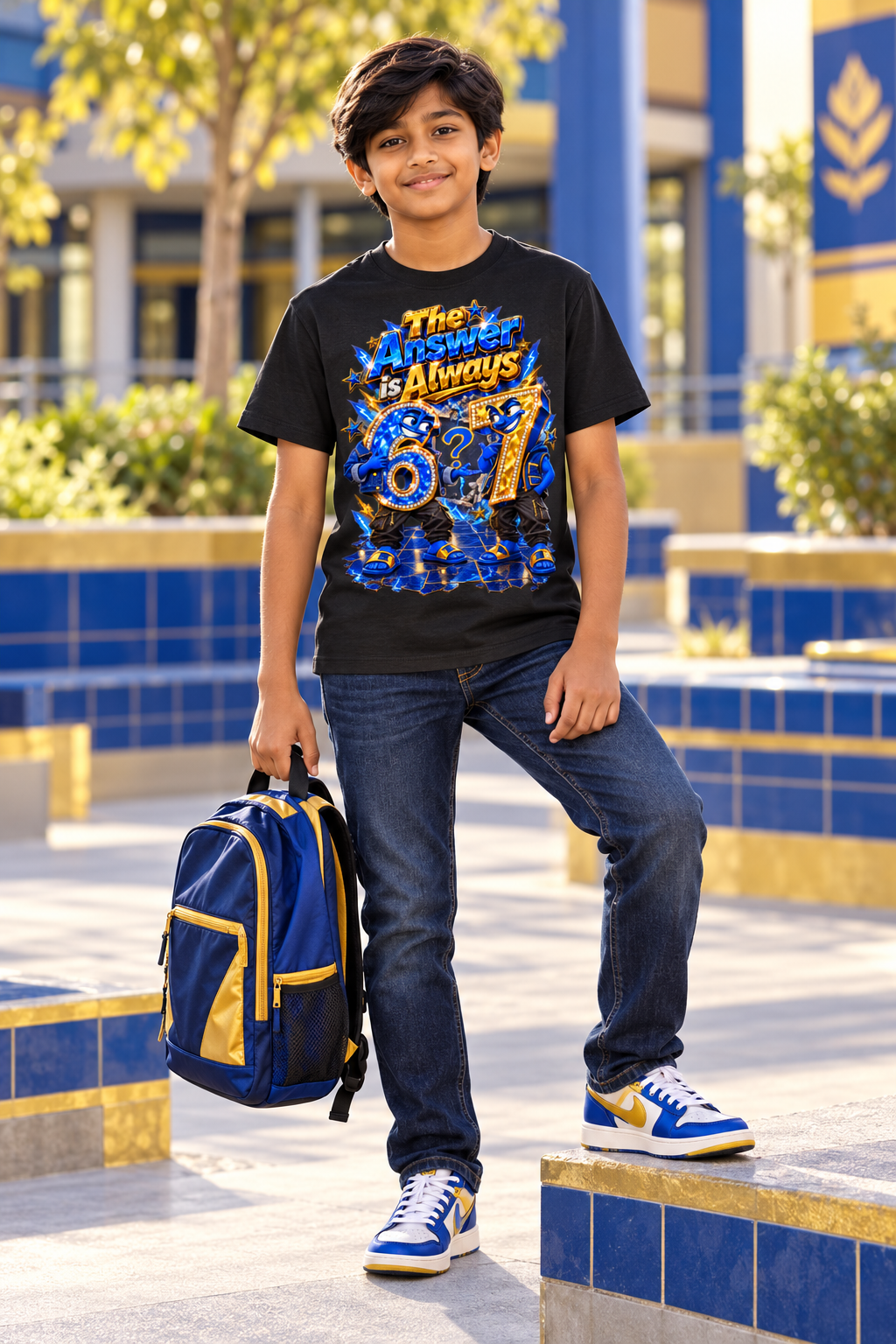 6-7 Street Mode™ The Answer Is Always 6-7 Graphic T-Shirt - Youth Unisex Tee