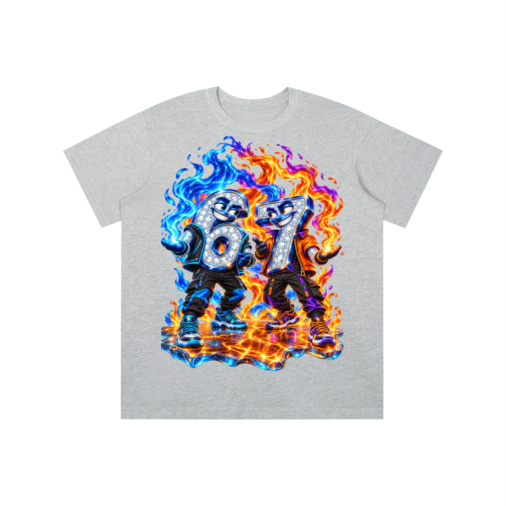 6-7 Street Mode™ Fire & Ice Graphic T-Shirt - Youth Unisex Tee