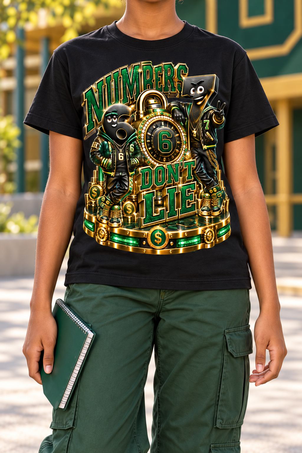 6-7 Street Mode™ Numbers Don’t Lie Graphic T-Shirt - Youth Unisex Tee