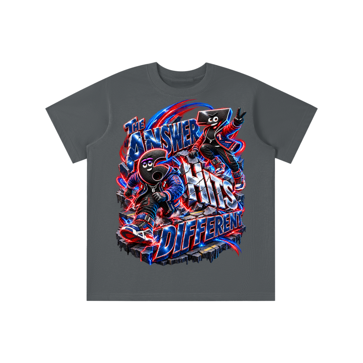6-7 Street Mode™ Numbers Hit Different Graphic T-Shirt - Youth Unisex Tee
