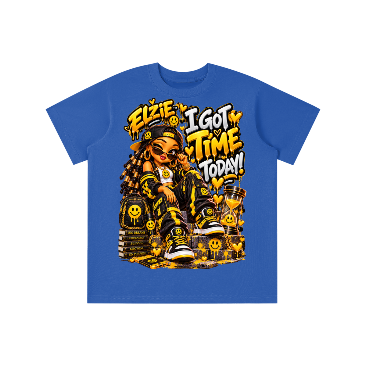 Own Your Vibe™ Elzie™ I Got Time Today! Graphic T-Shirt - Youth Unisex Tee