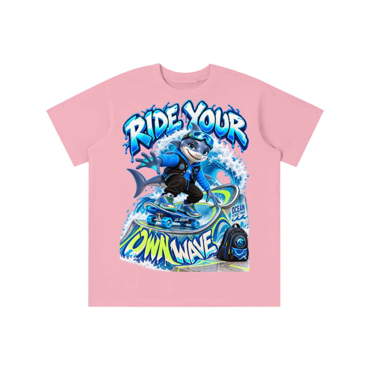 Ocean Street Prep™ Lil Shyler Ride Your Own Wave Graphic T-Shirt - Youth Unisex Tee