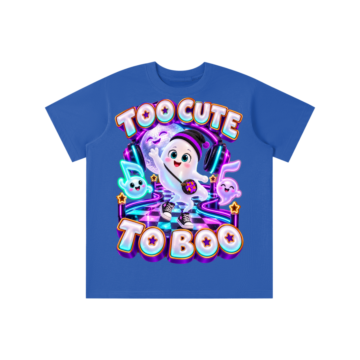 Halloween Gamer Ghost Graphic T-Shirt - Too Cute to Boo - Youth Unisex Tee