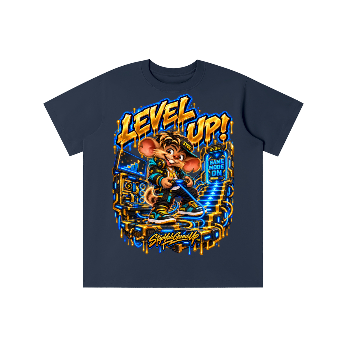 StepYahGameUp™ Level Up! Graphic T-Shirt - Youth Unisex Tee