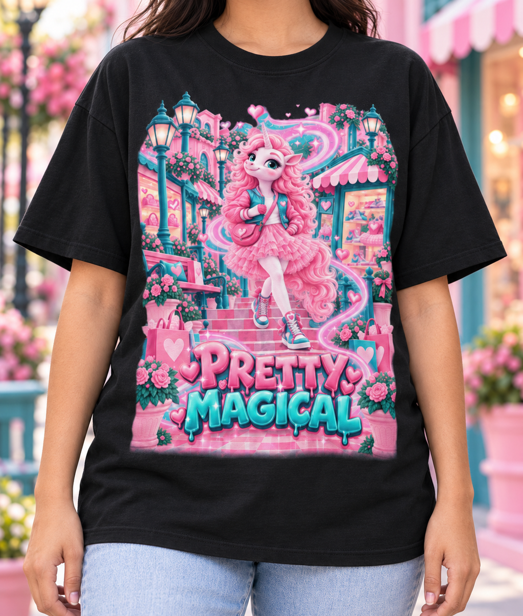 Umyrica Magical Collection™ Pretty Magical Oversized Graphic T-Shirt - Unisex