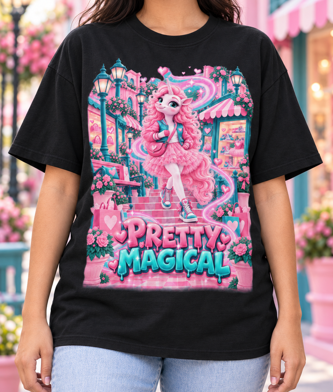 Umyrica Magical Collection™ Pretty Magical Oversized Graphic T-Shirt - Unisex