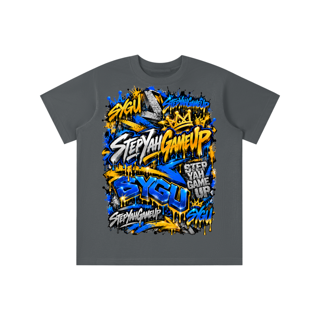 StepYahGameUp™ SYGU Signature Graffiti Graphic T-Shirt - Youth Unisex Tee