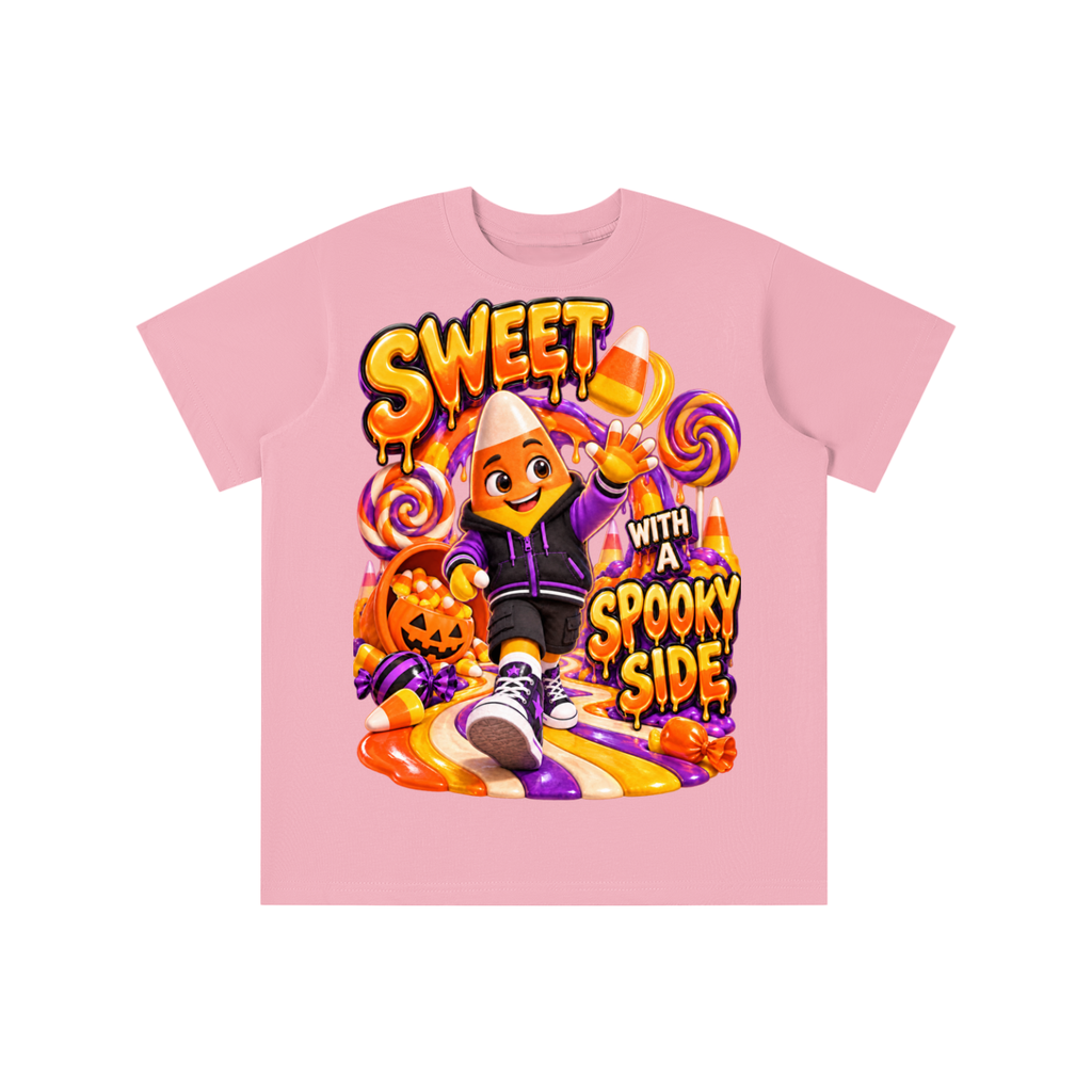 Halloween Candy Corn Graphic T-Shirt - Sweet With a Spooky Side - Youth Unisex Tee