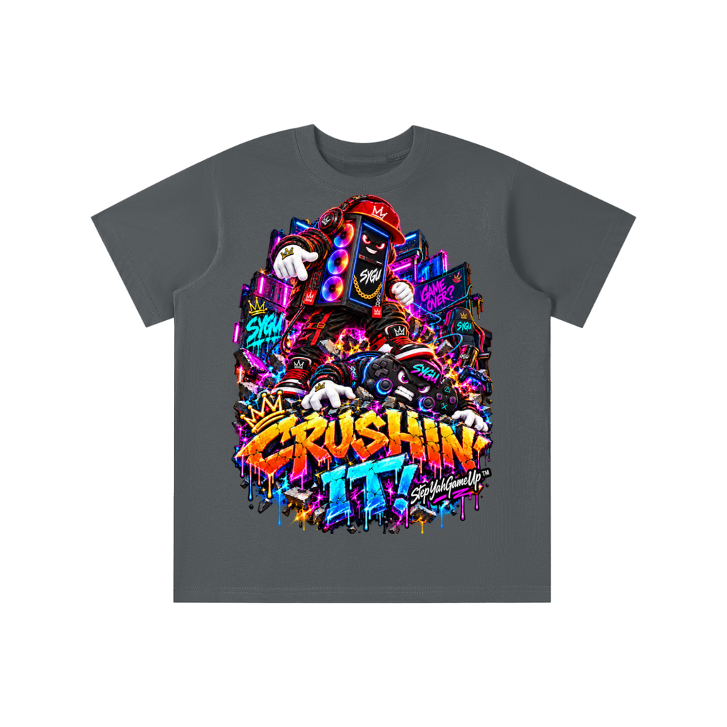StepYahGameUp™ Crushin’ It! Graphic T-Shirt - Youth Unisex Tee