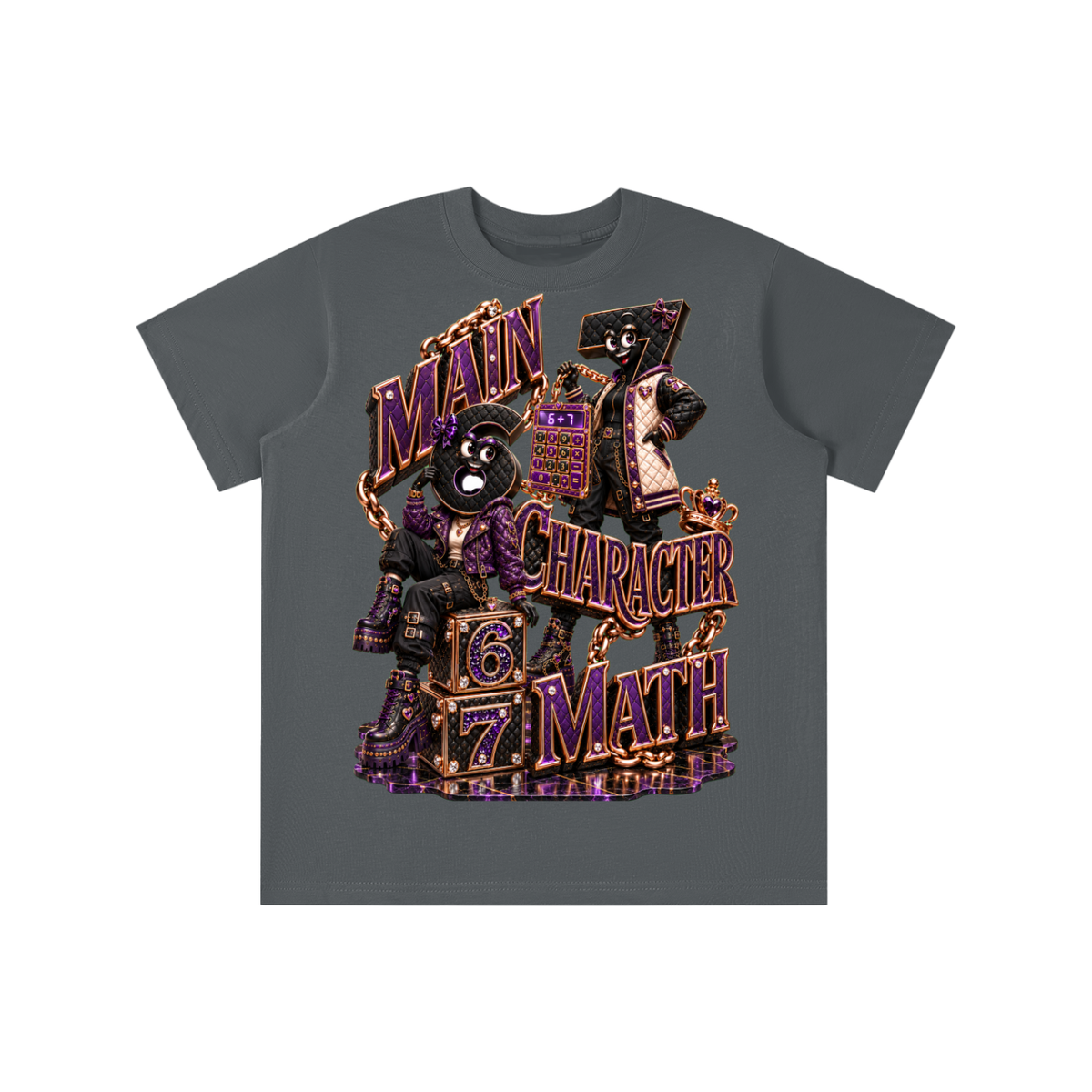 6-7 Street Mode™ Main Character Math Graphic T-Shirt - Youth Unisex Tee