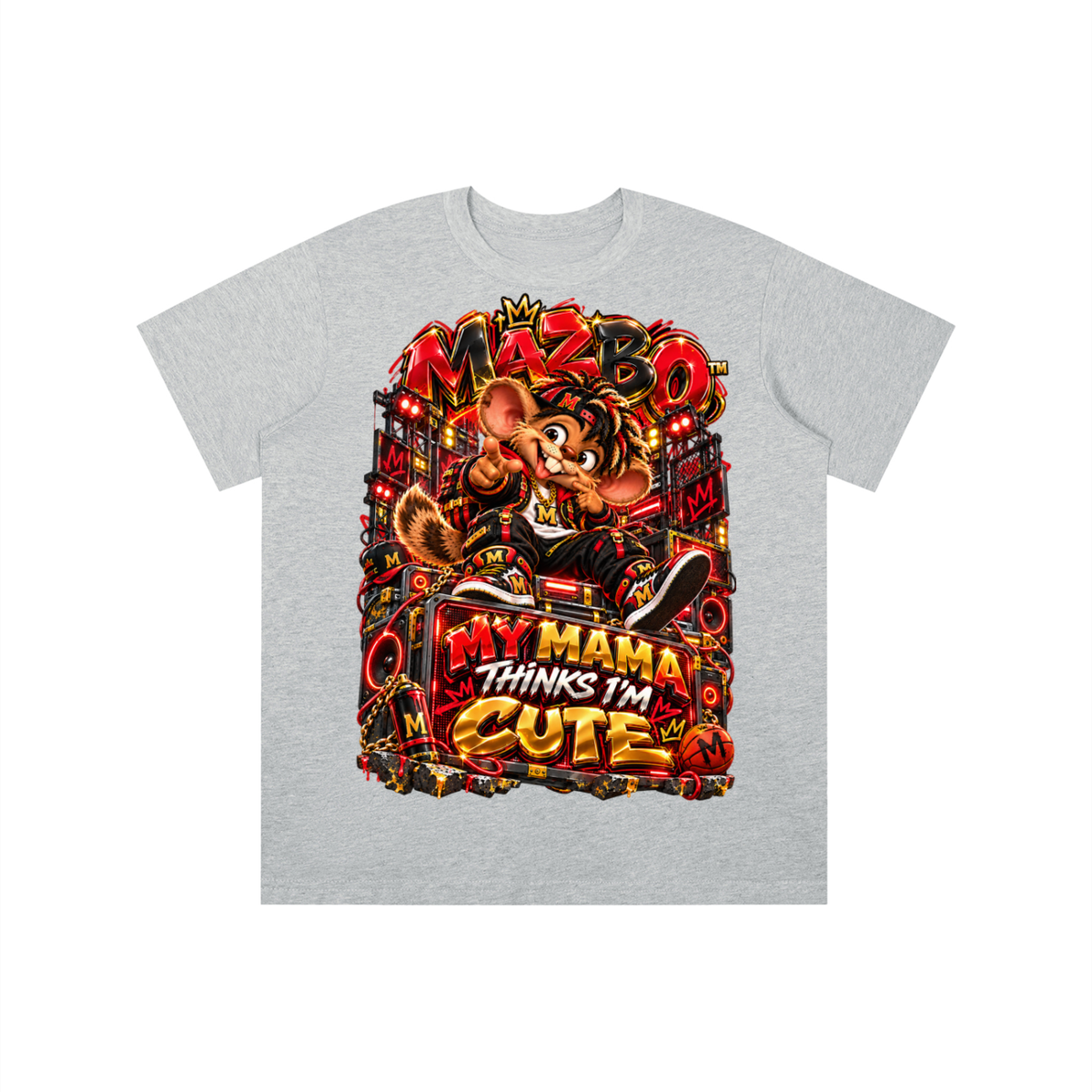 Own Your Vibe™ Mazbo™ My Mama Thinks I’m Cute Graphic T-Shirt - Youth Unisex Tee