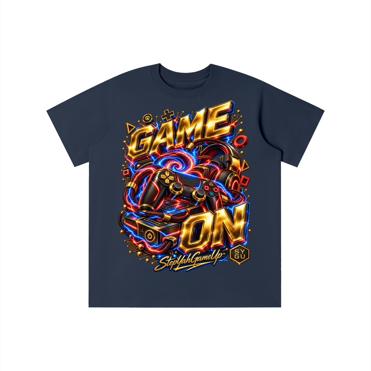 StepYahGameUp™ Game On Graphic T-Shirt - Youth Unisex Tee