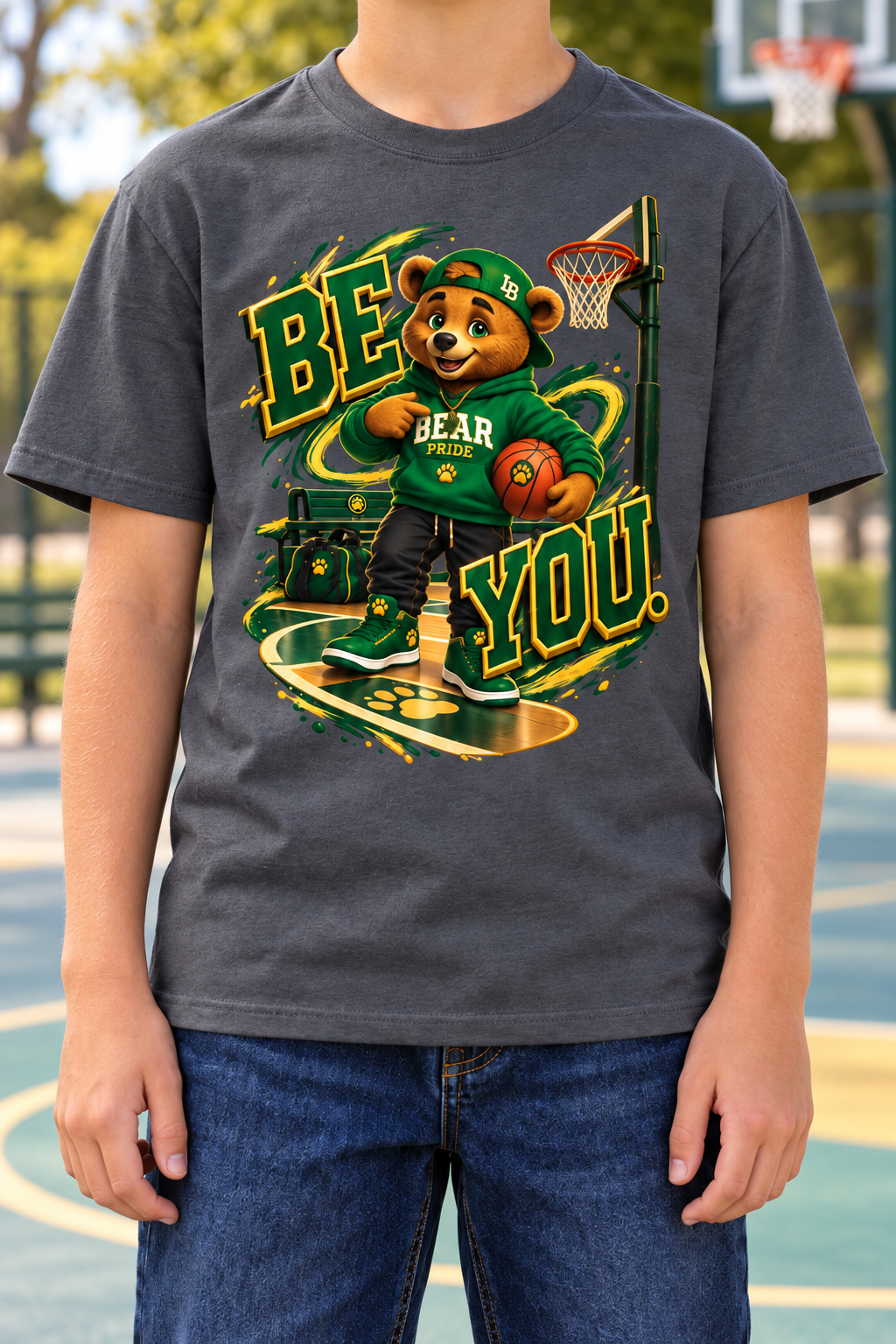 Lil Fantasy Legends™ Be You! Bear Pride Graphic T-Shirt - Youth Unisex Tee